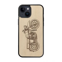 Деревянный чехол для iPhone 12 mini FoxysCraft, Motorcycle, ольха цена и информация | Чехлы для телефонов | pigu.lt