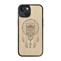 Деревянный чехол для iPhone 12 mini FoxysCraft, Owl dream catcher, ольха цена и информация | Чехлы для телефонов | pigu.lt