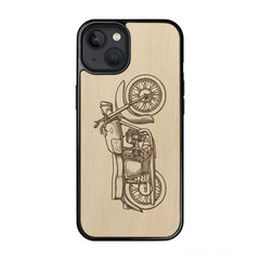 Деревянный чехол для iPhone 12 mini FoxysCraft, Motorcycle, ольха цена и информация | Чехлы для телефонов | pigu.lt