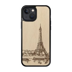 Деревянный чехол для iPhone 13 mini FoxysCraft, Eiffel tower, ольха цена и информация | Чехлы для телефонов | pigu.lt