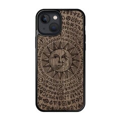 Деревянный чехол для iPhone 13 mini FoxysCraft, Occult sun and moon, ореховое дерево цена и информация | Чехлы для телефонов | pigu.lt