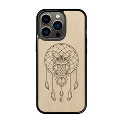 Деревянный чехол для iPhone 13 Pro FoxysCraft, Owl dream catcher, ольха цена и информация | Чехлы для телефонов | pigu.lt