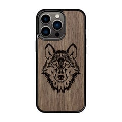 Деревянный чехол для iPhone 12 mini FoxysCraft, Wolf, ореховое дерево цена и информация | Чехлы для телефонов | pigu.lt