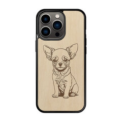 Деревянный чехол для iPhone 13 Pro FoxysCraft, Chihuahua, ольха цена и информация | Чехлы для телефонов | pigu.lt