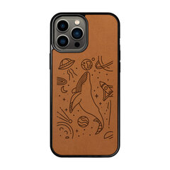 Кожаный чехол для iPhone 13 Pro Max FoxysCraft, Space Whale цена и информация | Чехлы для телефонов | pigu.lt