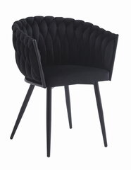 2-ių kėdžių komplektas Orion, juodas kaina ir informacija | Virtuvės ir valgomojo kėdės | pigu.lt