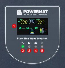 Powermat PM-UPS-2500MP kaina ir informacija | Maitinimo šaltiniai (PSU) | pigu.lt