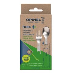 Opinel Пикник+набор вилка, ложка, салфетка цена и информация | Туристические ножи, многофункциональные приборы | pigu.lt