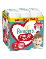 Подгузники - трусики Pampers Pants, размер 7, 114 шт, 17кг+ цена и информация | Подгузники | pigu.lt