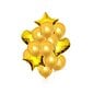 Auksinis balionų rinkinys, 14 vnt. kaina ir informacija | Balionai | pigu.lt