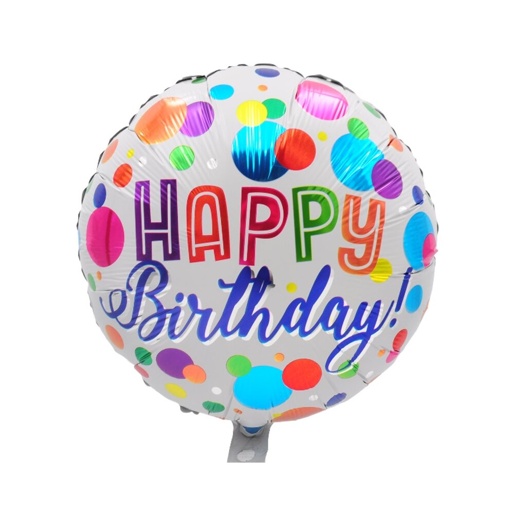 Folinis balionas Happy Birthday, 45 cm цена и информация | Balionai | pigu.lt