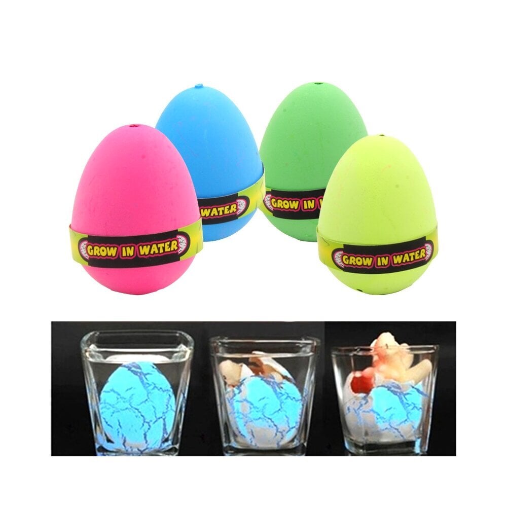 Žaislinis kiaušinis auganti varlytė, 6x4 cm, mėlynas kaina ir informacija | Lavinamieji žaislai | pigu.lt