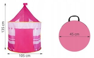 Детская палатка, розовая 12301 цена и информация | Палатки | pigu.lt