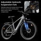 Elektrinis dviratis Gunai GN27 27.5", pilkas kaina ir informacija | Elektriniai dviračiai | pigu.lt