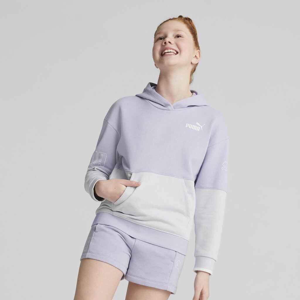 Džemperis mergaitėms Puma, violetinis kaina ir informacija | Megztiniai, bluzonai, švarkai mergaitėms | pigu.lt