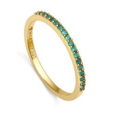 Viceroy Элегантное позолоченное кольцо с голубыми цирконами Trend 9118A014 цена и информация | Кольцо | pigu.lt