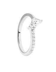 PDPAOLA Красивое серебряное кольцо с цирконами Ava Essentials AN02-863 цена и информация | Кольца | pigu.lt