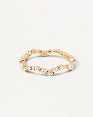 PDPAOLA Elegant gold-plated ring with zircons Lake Essentials AN01-875 цена и информация | Кольца | pigu.lt
