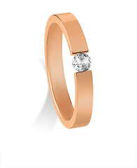 Troli Красивое бронзовое кольцо с кристаллом. цена и информация | Кольца | pigu.lt