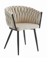 Набор из 2-х стульев Leobert Orion, черный/песочного цвета