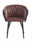 2-ių kėdžių komplektas Leobert Orion, juodas/rožinis kaina ir informacija | Virtuvės ir valgomojo kėdės | pigu.lt