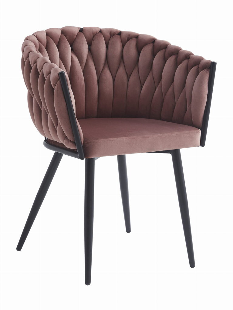 2-ių kėdžių komplektas Leobert Orion, juodas/rožinis kaina ir informacija | Virtuvės ir valgomojo kėdės | pigu.lt
