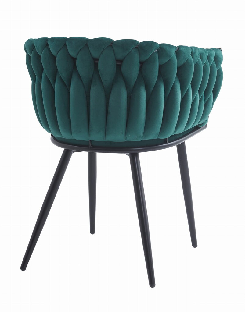 2-ių kėdžių komplektas Leobert Orion, juodas/žalias kaina ir informacija | Virtuvės ir valgomojo kėdės | pigu.lt