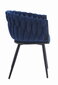 2-ių kėdžių komplektas Leobert Orion, juodas/mėlynas цена и информация | Virtuvės ir valgomojo kėdės | pigu.lt
