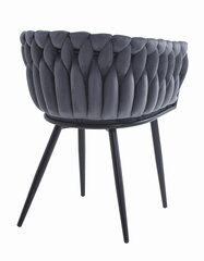 Комплект из 2-х стульев Leobert Orion, черный/синий цена и информация | Стулья для кухни и столовой | pigu.lt