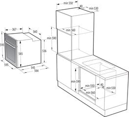 Gorenje BPS6737E04DBG цена и информация | Духовки | pigu.lt