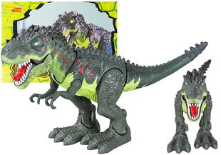 Интерактивный динозавр Tyrannosaurus Rex со звуковыми и световыми эффектами, зеленый цена и информация | Игрушки для мальчиков | pigu.lt