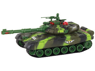 Didelis nuotoliniu būdu valdomas karinis tankas, žalias kaina ir informacija | Žaislai berniukams | pigu.lt