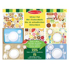 Lipdukų albumas Melissa & Doug Sticker Pad Make-a-Meal цена и информация | Развивающие игрушки | pigu.lt