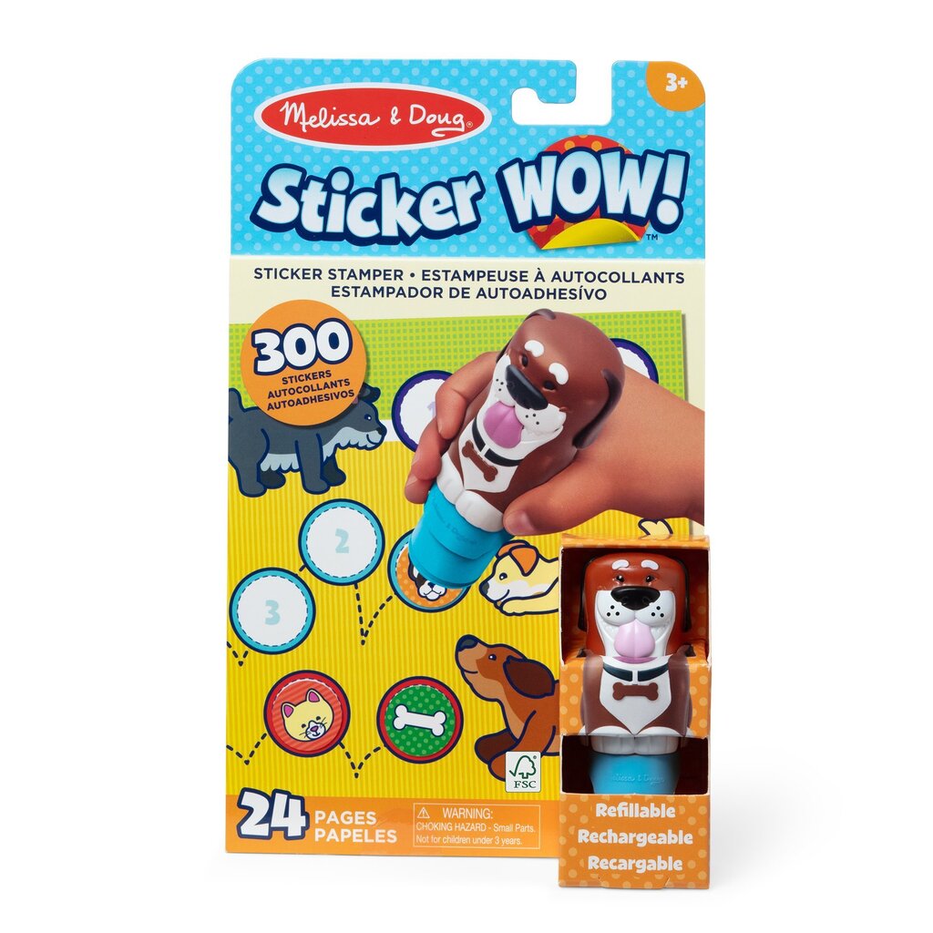 Lipdukų knygelė Melissa & Doug Sticker WOW! Šuniukas цена и информация | Lavinamieji žaislai | pigu.lt