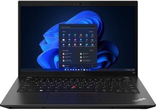 Lenovo ThinkPad L14 Gen 3 (Intel) 14", Intel Core i3-1215U, 16GB, 256GB SSD, WIN 10, Juodas цена и информация | Ноутбуки | pigu.lt