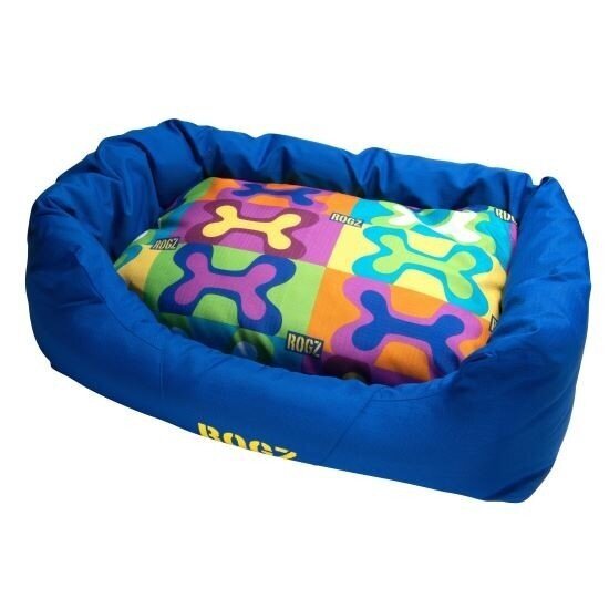 Guolis šunims Rogz Spice Pod Pop Art, 56x35x22 cm, mėlynas цена и информация | Guoliai, pagalvėlės | pigu.lt