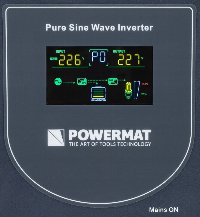 Powermat PM-UPS-1500MP kaina ir informacija | Maitinimo šaltiniai | pigu.lt