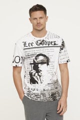 Marškinėliai vyrams Lee Cooper S519, balti kaina ir informacija | Vyriški marškinėliai | pigu.lt