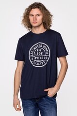 Marškinėliai vyrams Lee Cooper 8010, mėlyni kaina ir informacija | Vyriški marškinėliai | pigu.lt