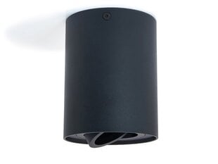 Алюминиевый накладной подвижный галогенный светильник LED Busto M x1, черный цена и информация | Потолочные светильники | pigu.lt