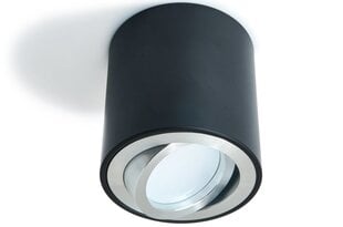 Накладной галогенный светильник Circular LED Cubo, черный/серебристый цена и информация | Потолочные светильники | pigu.lt
