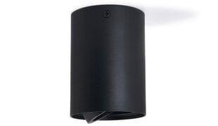 Накладной круглый галогенный светильник LED Busto S, черный цена и информация | Потолочные светильники | pigu.lt