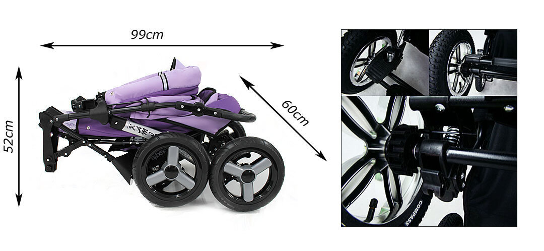 Universalus vežimėlis 3in1 цена и информация | Vežimėliai | pigu.lt