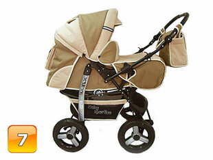 Детская коляска 3 в 1 Универсальная, бежевая цена и информация | Коляски | pigu.lt