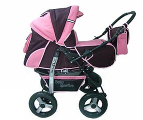 Детская коляска 3 в 1 Универсальная, розовая, фиолетовая цена и информация | Коляски | pigu.lt