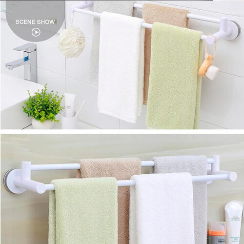 Vonios-virtuvės rankšluosčių kabykla su 2 pakabinimo strypais kaina ir informacija | Vonios kambario aksesuarai | pigu.lt