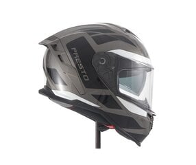 Moto šalmas Presto, pilkas цена и информация | Шлемы для мотоциклистов | pigu.lt