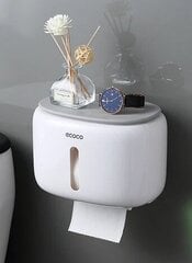 Настенный держатель для туалетной бумаги с полкой цена и информация | Набор акскссуаров для ванной | pigu.lt