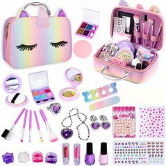 Kosmetikos rinkinys vaikams LeanToys Beauty Set in Glitter Suitcase цена и информация | Косметика для мам и детей | pigu.lt