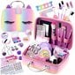 Kosmetikos rinkinys vaikams LeanToys Beauty Set in Glitter Suitcase kaina ir informacija | Kosmetika vaikams ir mamoms | pigu.lt